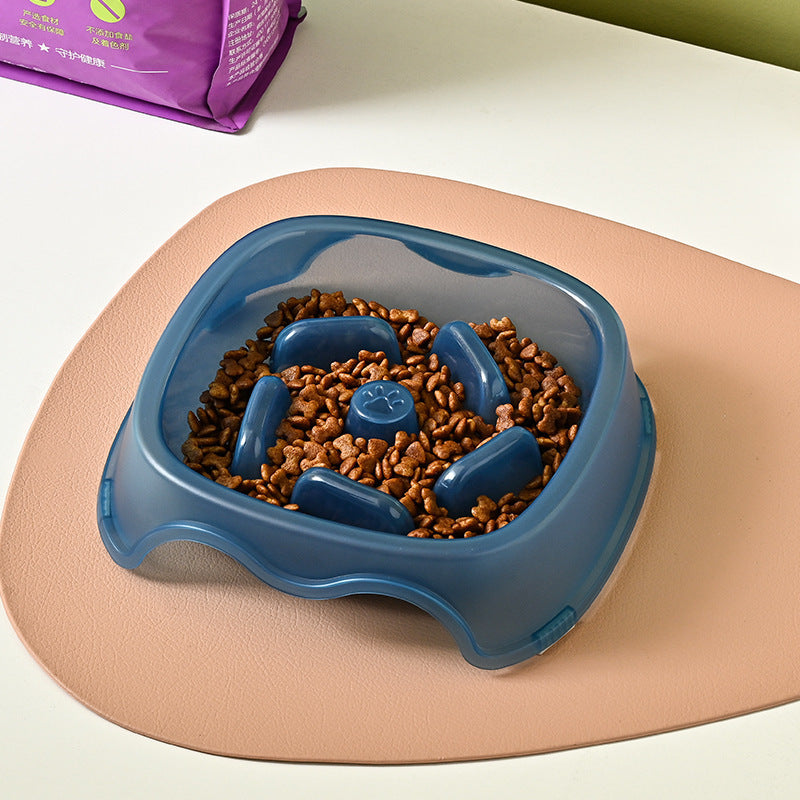 Slow Flow Anti-Choking Water And Food Bowl For Pets