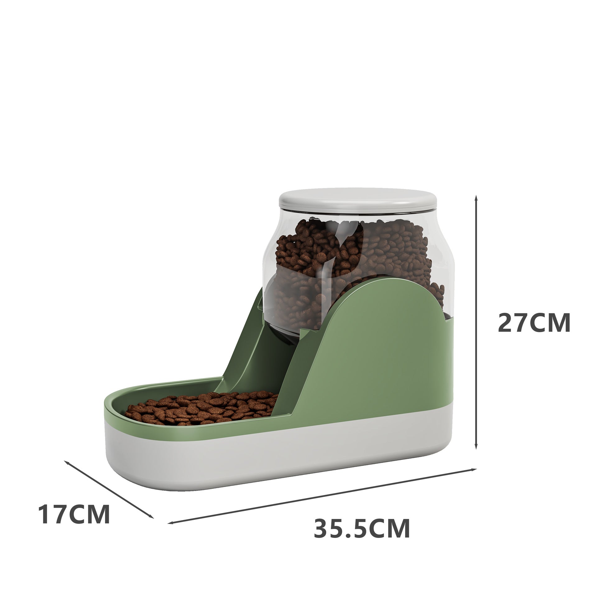 Automatic Water Fountain And Food Dispenser With Large Capacity For Pets