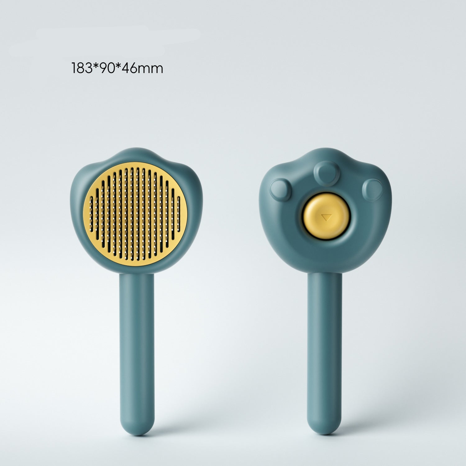 Self Cleaning Grooming Comb With Hair Remover And Comfortable Handle