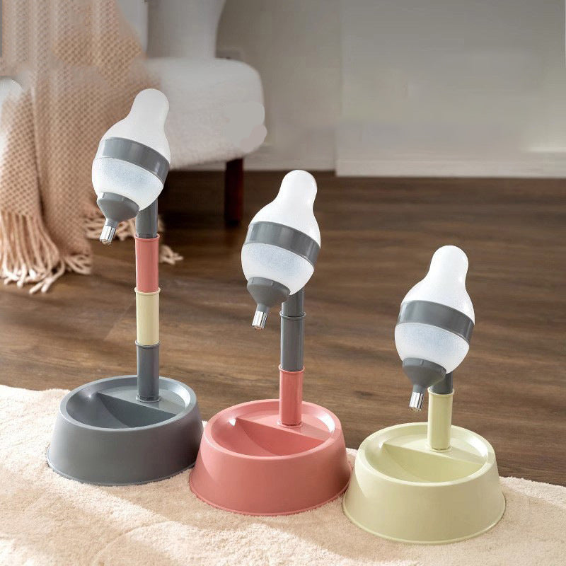 Height Adjustable Standing Water Dispenser With Detachable Bowl Stand