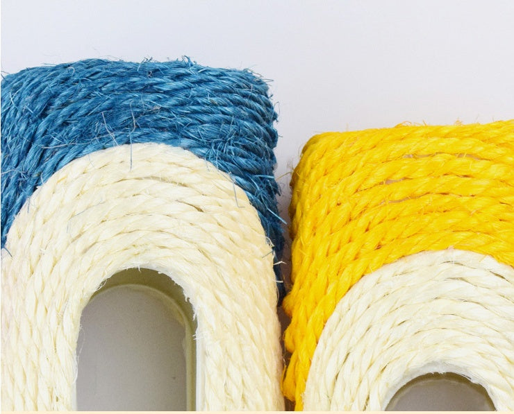 Long Sisal Drum Pet Toy Durable Interactive Chew Toy