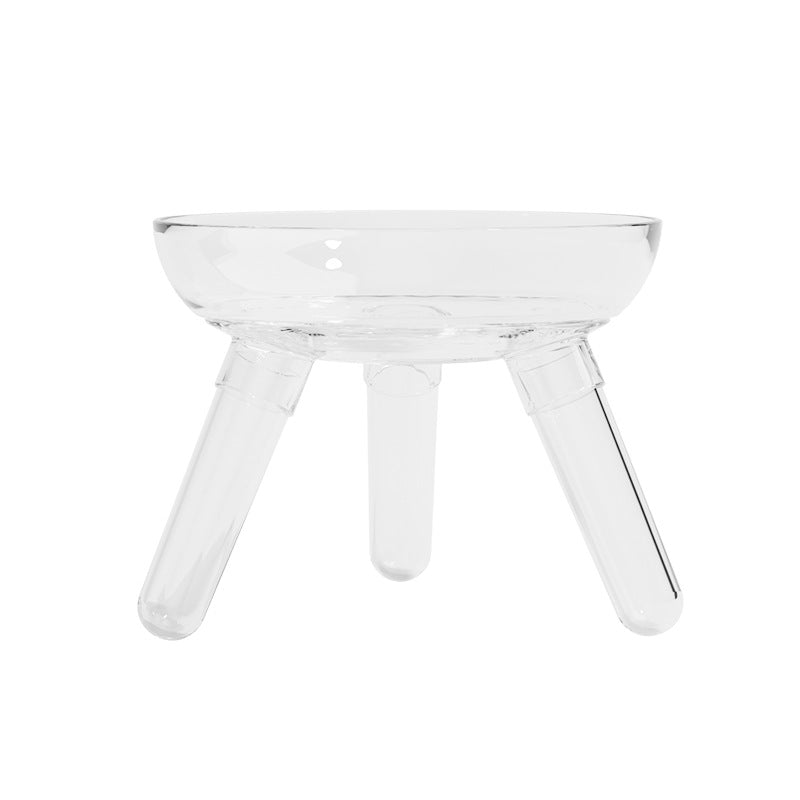 Transparent Anti Knock Feeding And Drinking Bowl For Pets