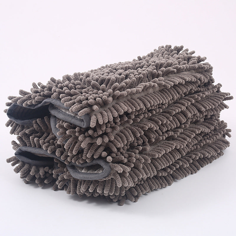 Chenille Microfiber Pet Bath Towel