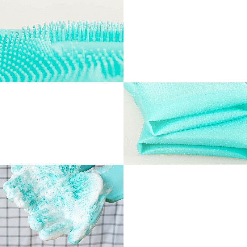 Silicone Pet Grooming Brush And Massage Bath Glove