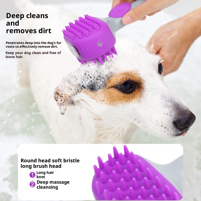 Pet Bath And Hair Cleaning Shower Brush
