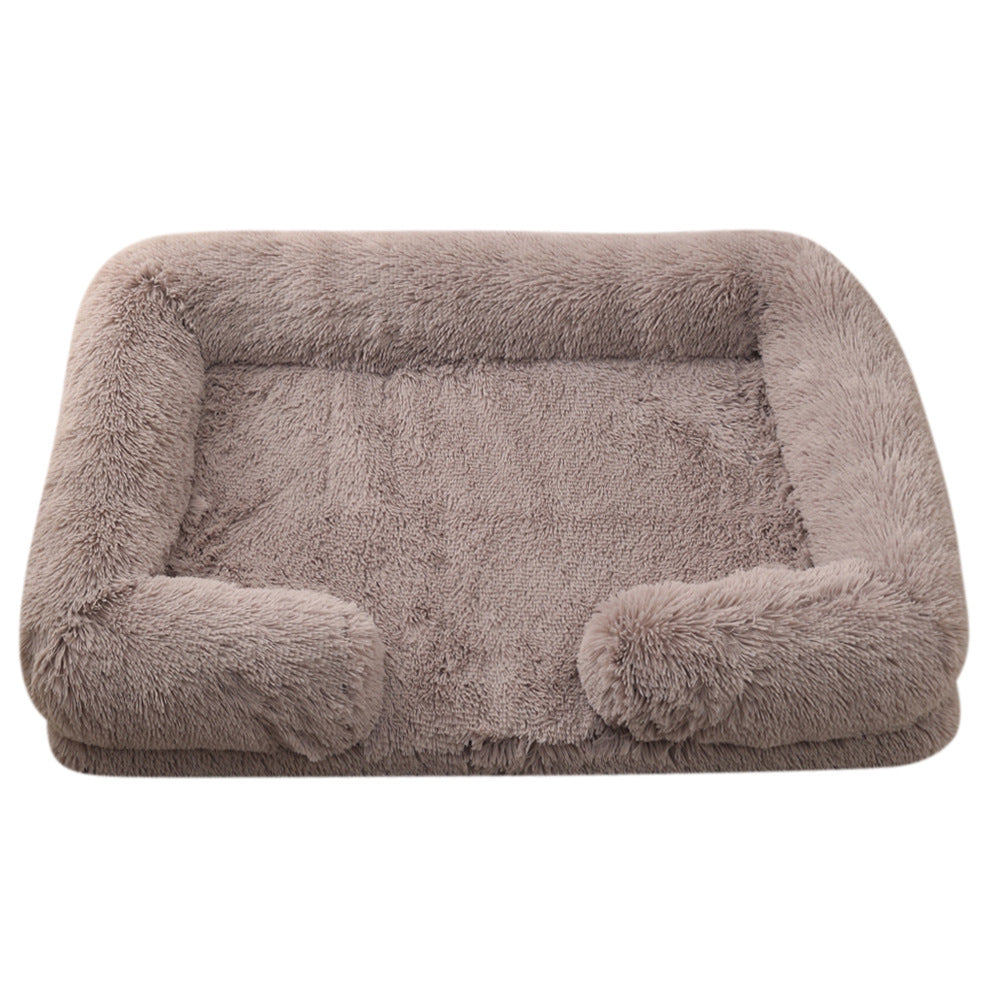 Plush Round Cozy Bed For Pets Winter Use