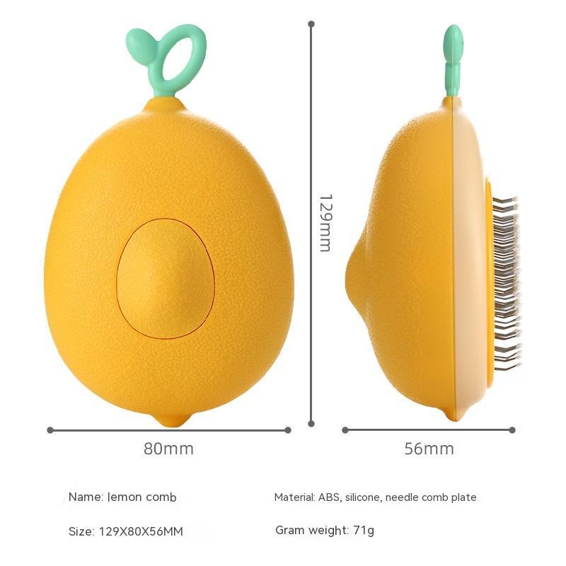 Avocado-Shaped Hair Remover Brush Stainless Steel Grooming Tool