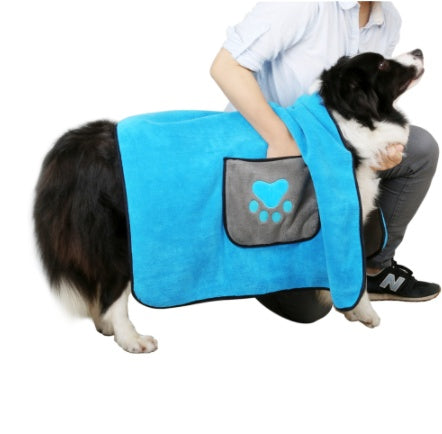 Quick-Absorb Microfiber Pet Bath Towel