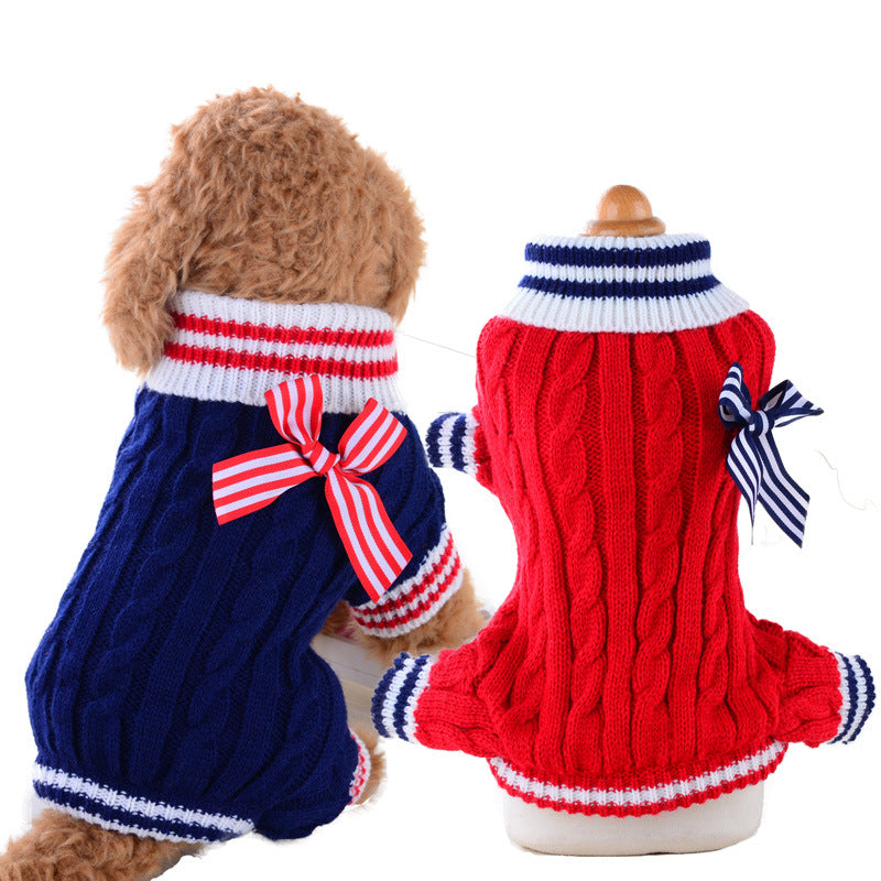 Warm Knit Pet Sweater Comfortable Dog Wear