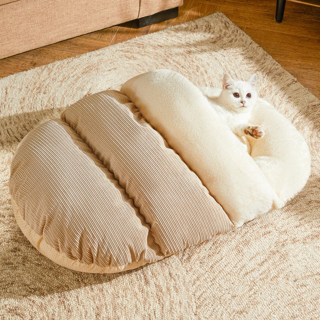 Ultra Soft Plush Pet Bed Slipper Cave Anti-Slip Warm Nest