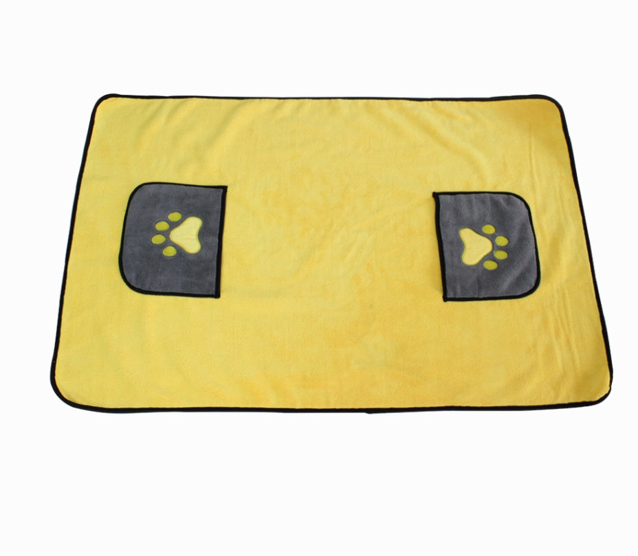 Quick-Absorb Microfiber Pet Bath Towel
