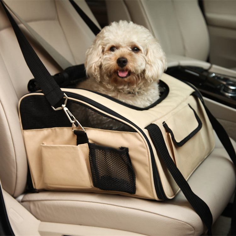 Folding Pet Car Seat Carrier Bag Travel Hammock Design