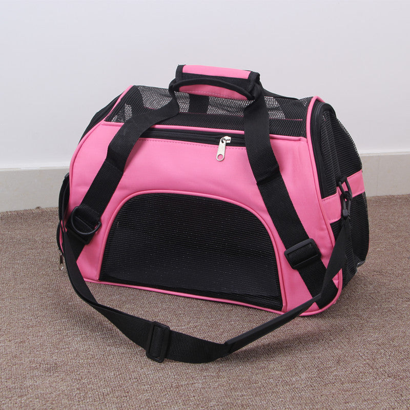 Portable Mesh Pet Travel Carrier Bag
