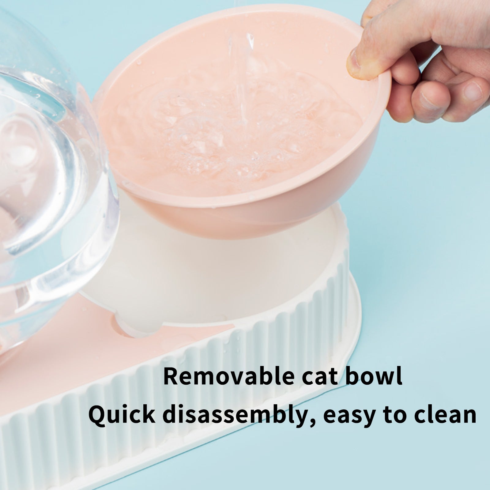 Automatic Plastic Feeding And Drinking Bowl For Pets