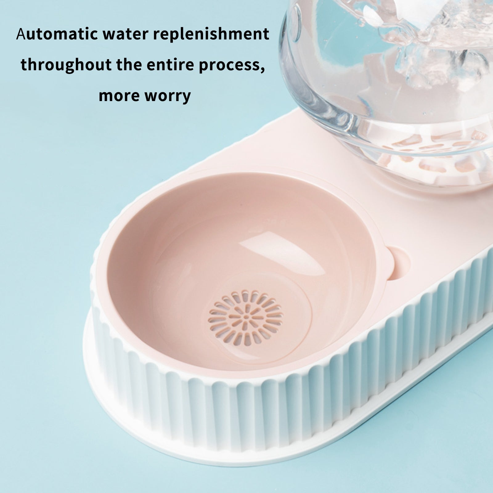 Automatic Plastic Feeding And Drinking Bowl For Pets