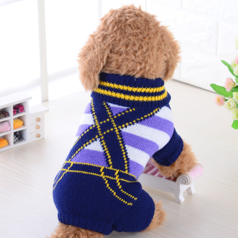 Warm Knit Pet Sweater Comfortable Dog Wear