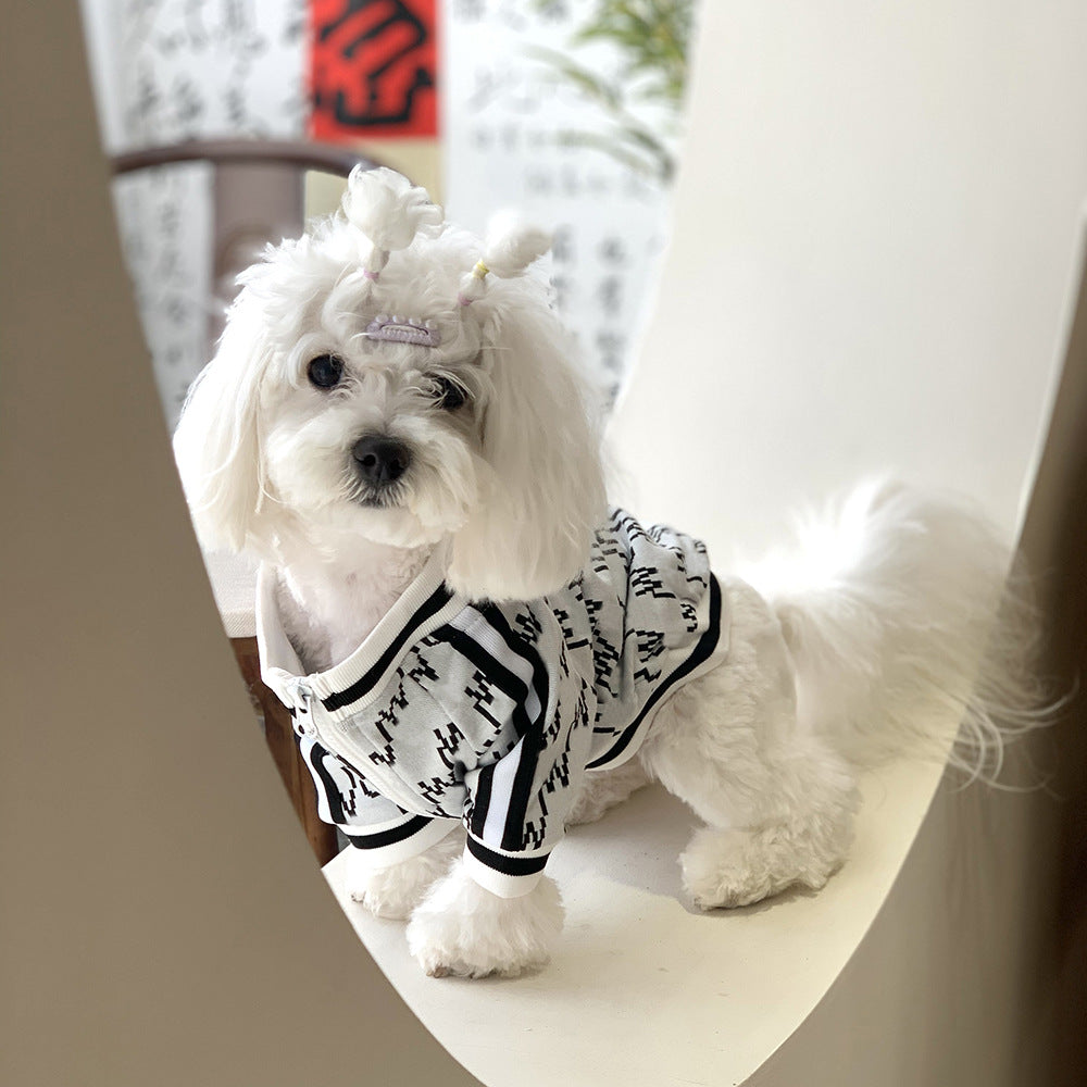 Autumn Winter Teddy Pet Jacket Zippered Cozy Coat