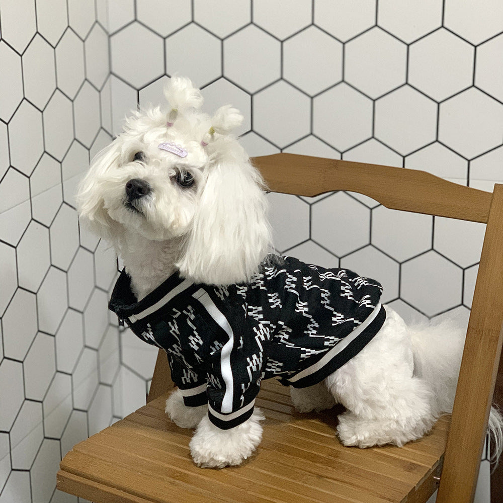 Autumn Winter Teddy Pet Jacket Zippered Cozy Coat