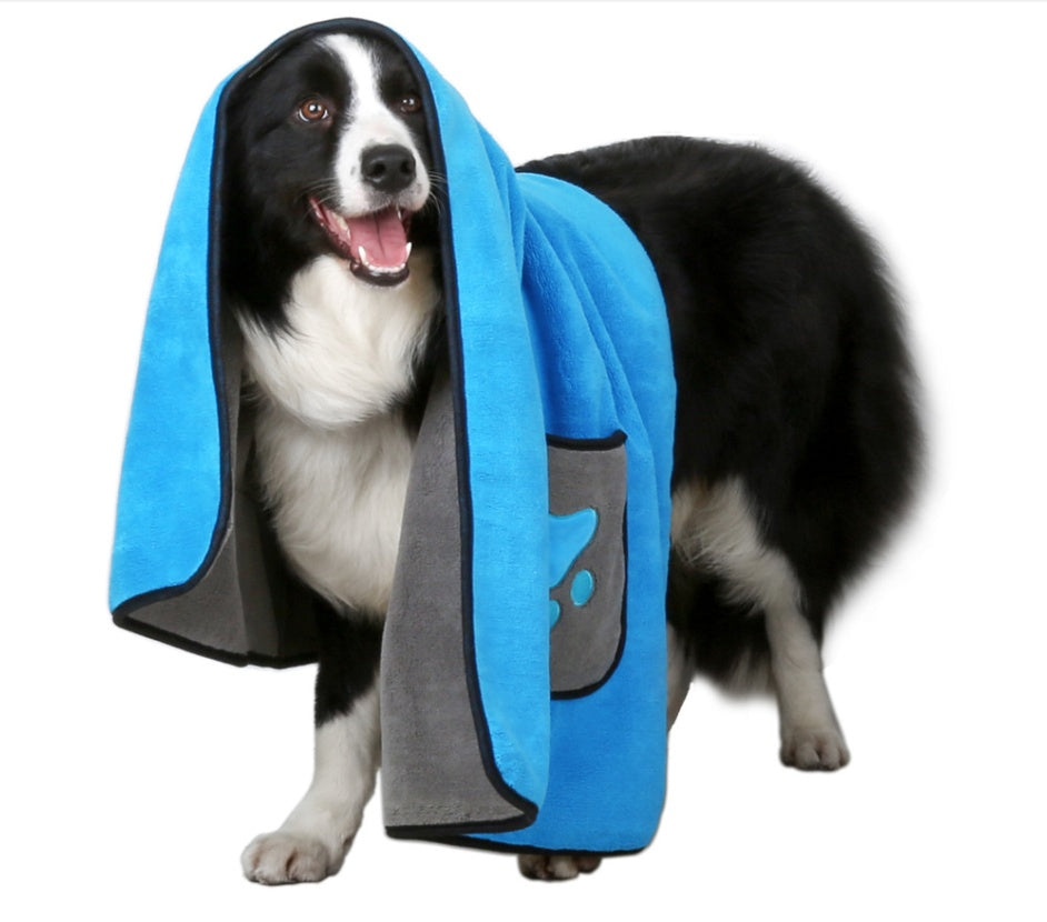 Quick-Absorb Microfiber Pet Bath Towel