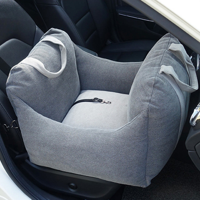 Waterproof Pet Car Carrier Seat With Mesh Safety Harness