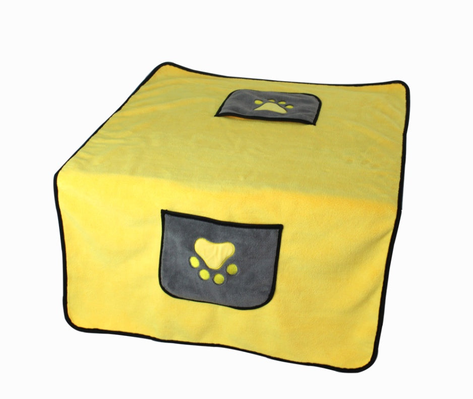 Quick-Absorb Microfiber Pet Bath Towel
