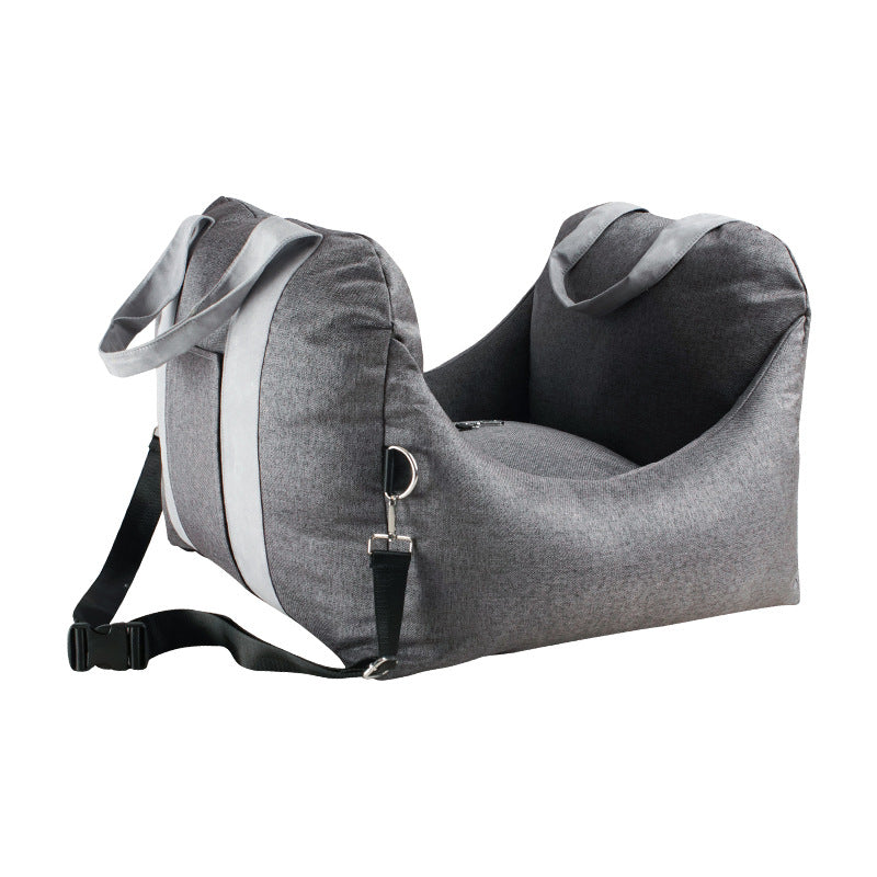 Waterproof Pet Car Carrier Seat With Mesh Safety Harness