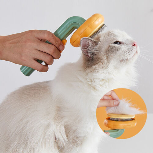 Pet Pumpkin Self-Cleaning Slicker Brush for Dogs and Cats