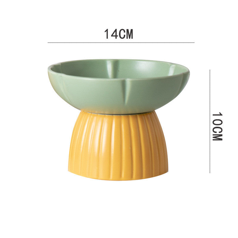 Macarons Candy-Colored Ceramic Feeding Bowl