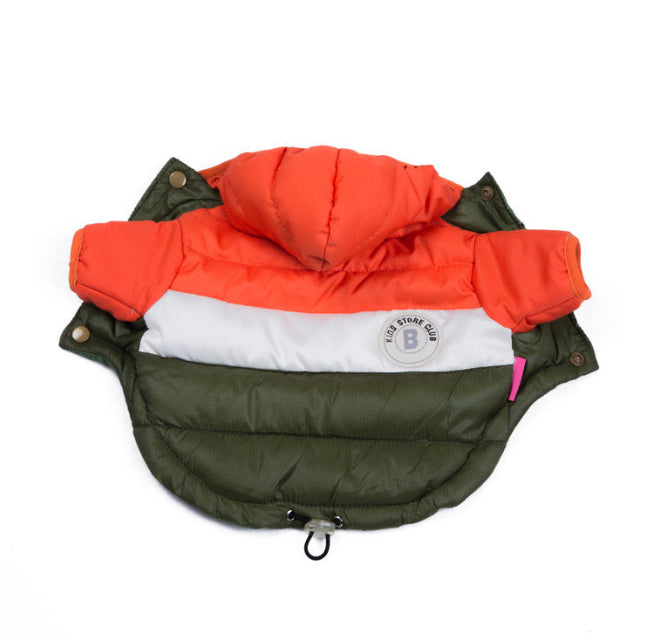 Waterproof Cotton-Padded Pet Jacket Warm Outdoor Coat