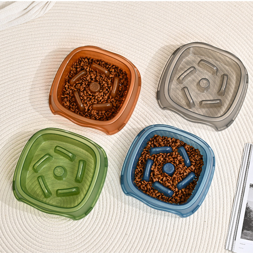 Slow Flow Anti-Choking Water And Food Bowl For Pets