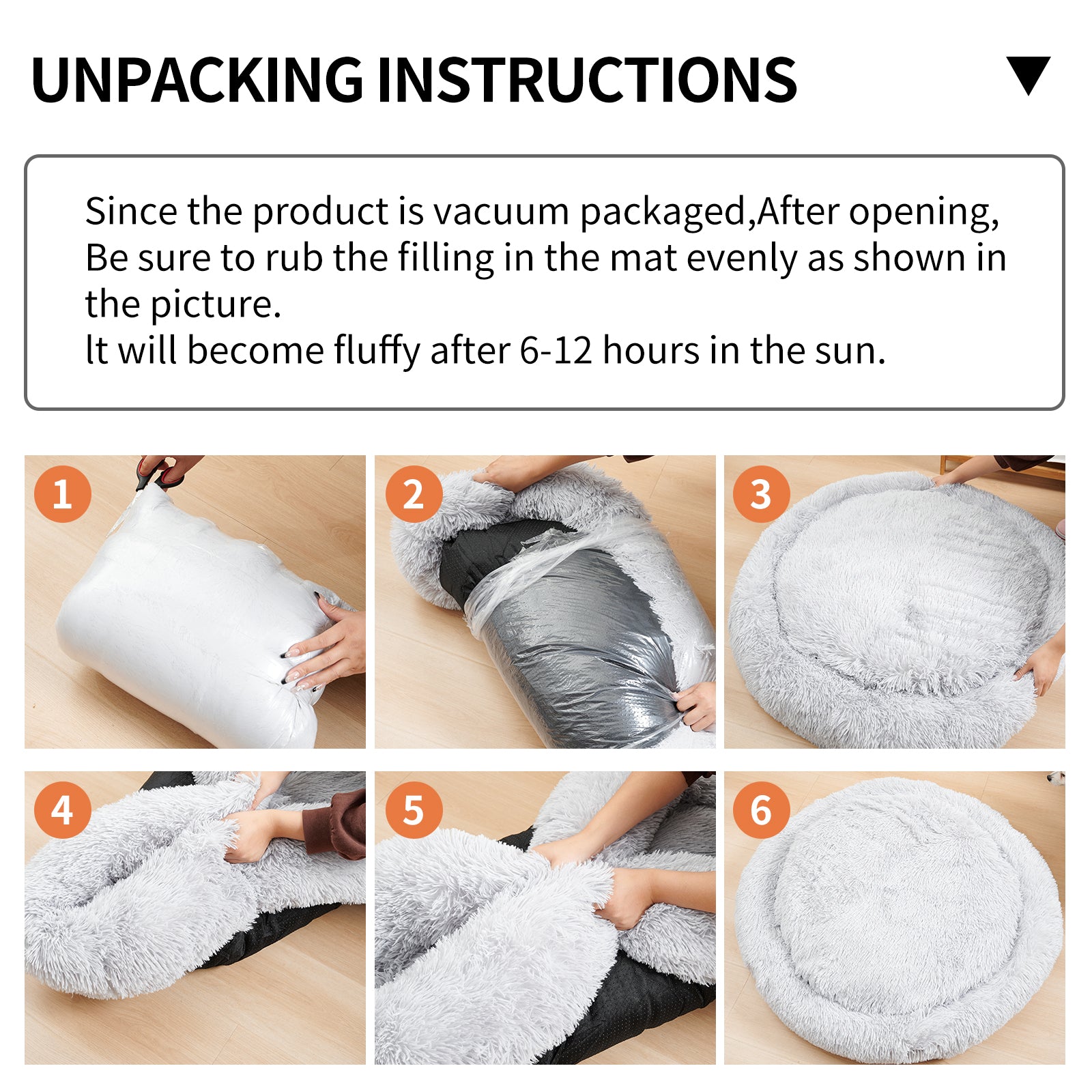 Washable Doughnut-Shaped Soft Round Bed For Medium And Large Pets