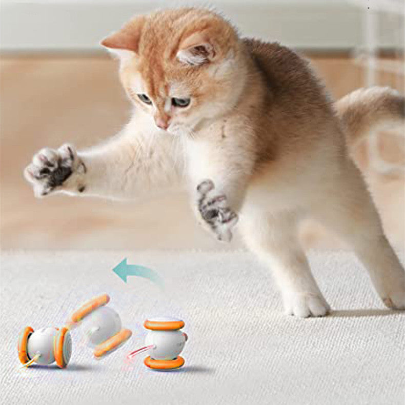 Electric Intelligent Rechargeable Cat Teaser Toy Interactive Play
