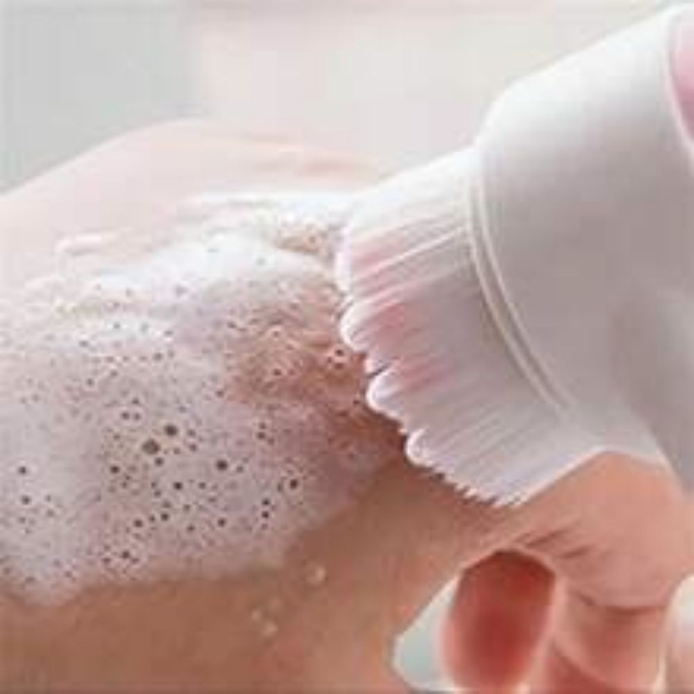 Easy Clean Nylon Paw Brush With Gentle Grooming And Massage For Pets