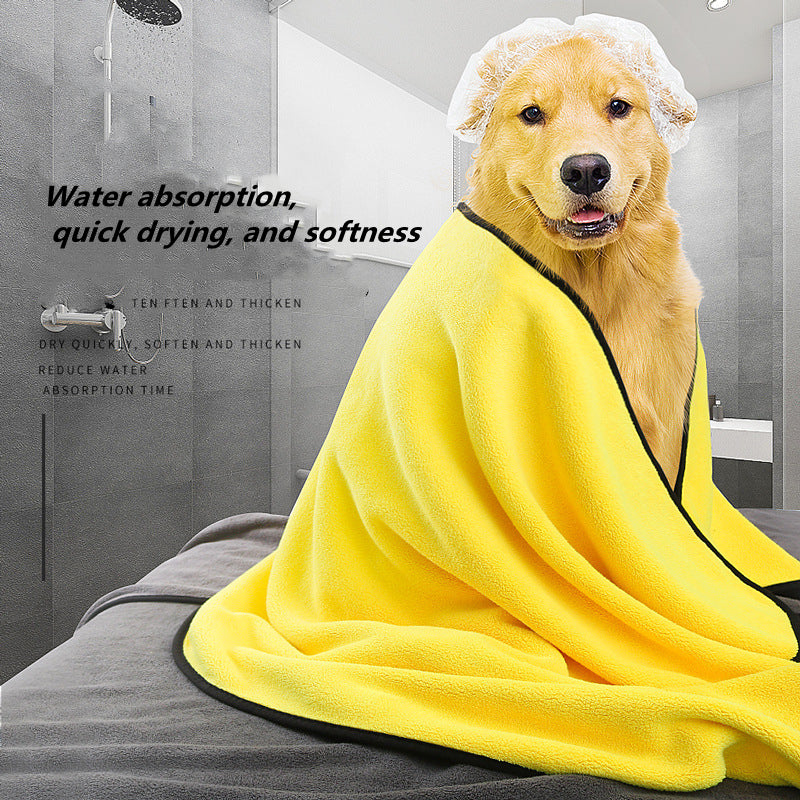 Quick-Drying Soft Microfiber Pet Bath Towel