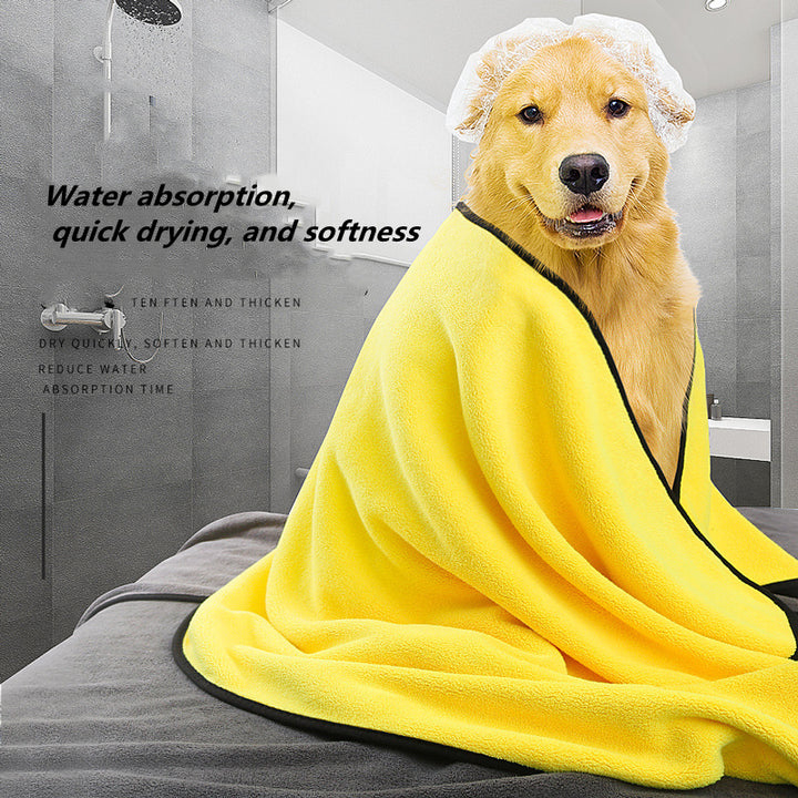 Quick-Drying Soft Microfiber Pet Bath Towel