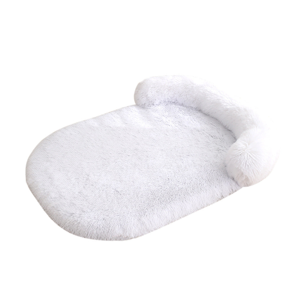 Plush Cozy Pet Bed With Warm Cushion