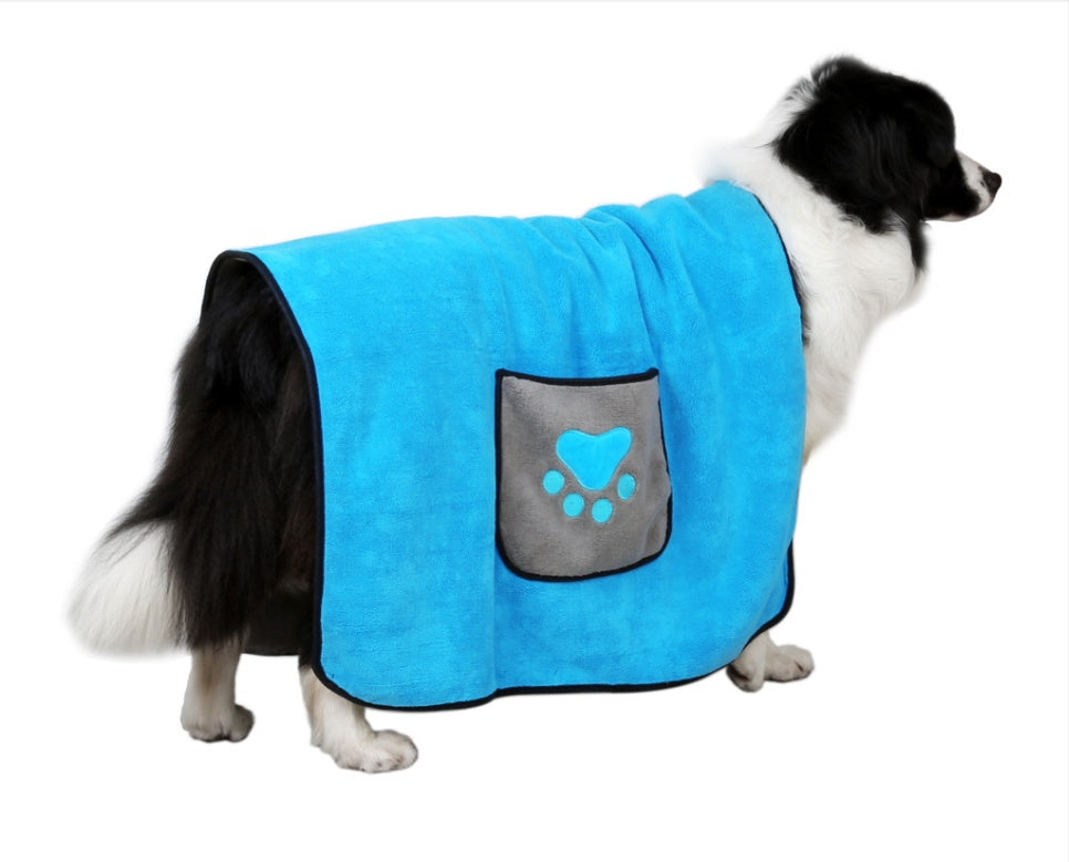 Quick-Absorb Microfiber Pet Bath Towel