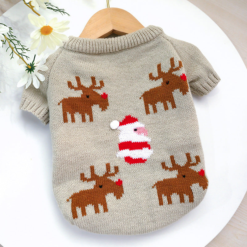 Festive Christmas Pet Sweater Cozy Holiday Wear