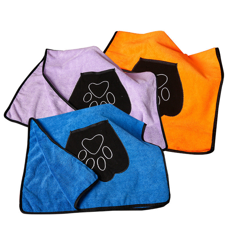 Absorbent Microfiber Pet Bath Towel