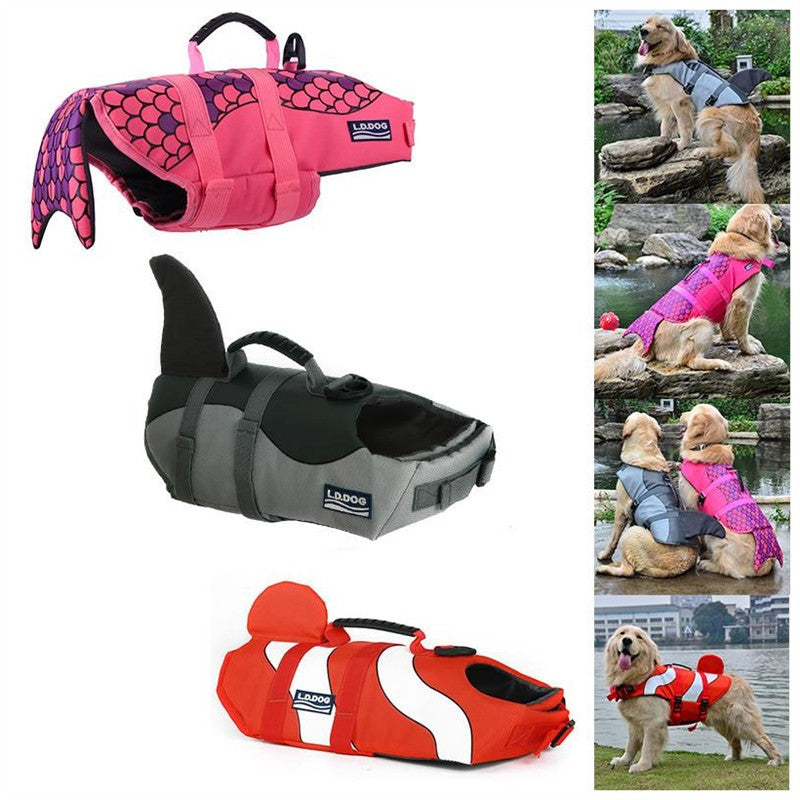 Pet Life Jacket Swimming Vest Summer Outdoor Safety Wear