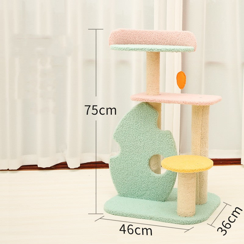 Large Durable Scratching Post And Toy For Pets