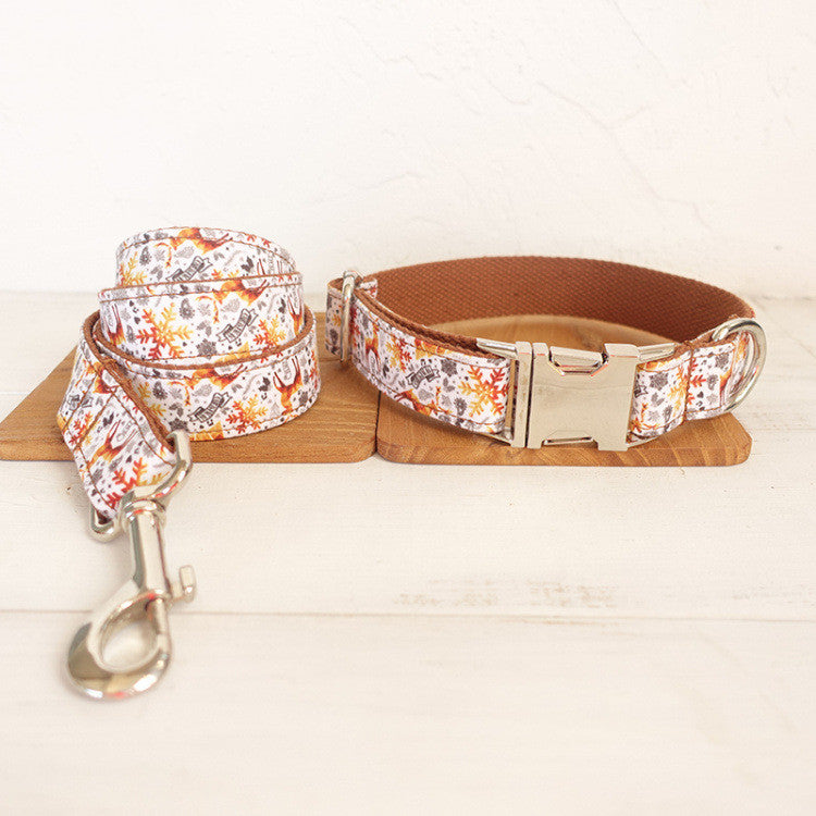 Red Christmas Pet Leash Festive Holiday Walking Strap