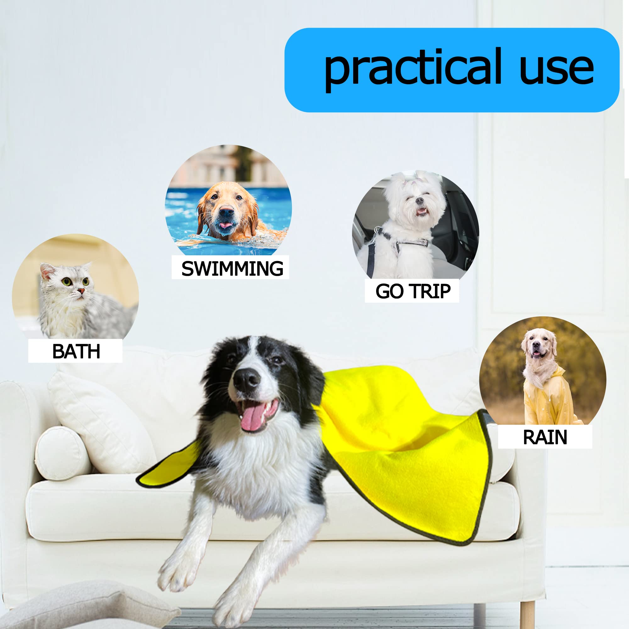 Quick-Drying Soft Microfiber Pet Bath Towel