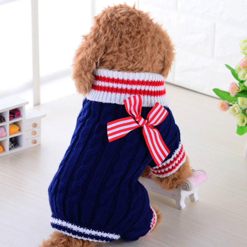 Warm Knit Pet Sweater Comfortable Dog Wear