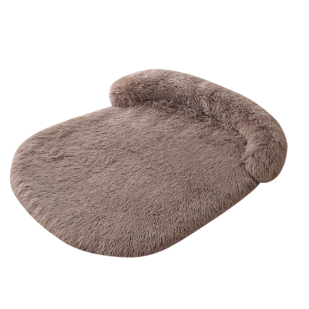 Plush Cozy Pet Bed With Warm Cushion