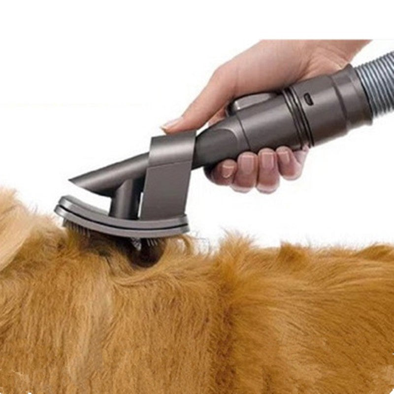Grooming Brush Tool With Vacuum Attachment For Pets