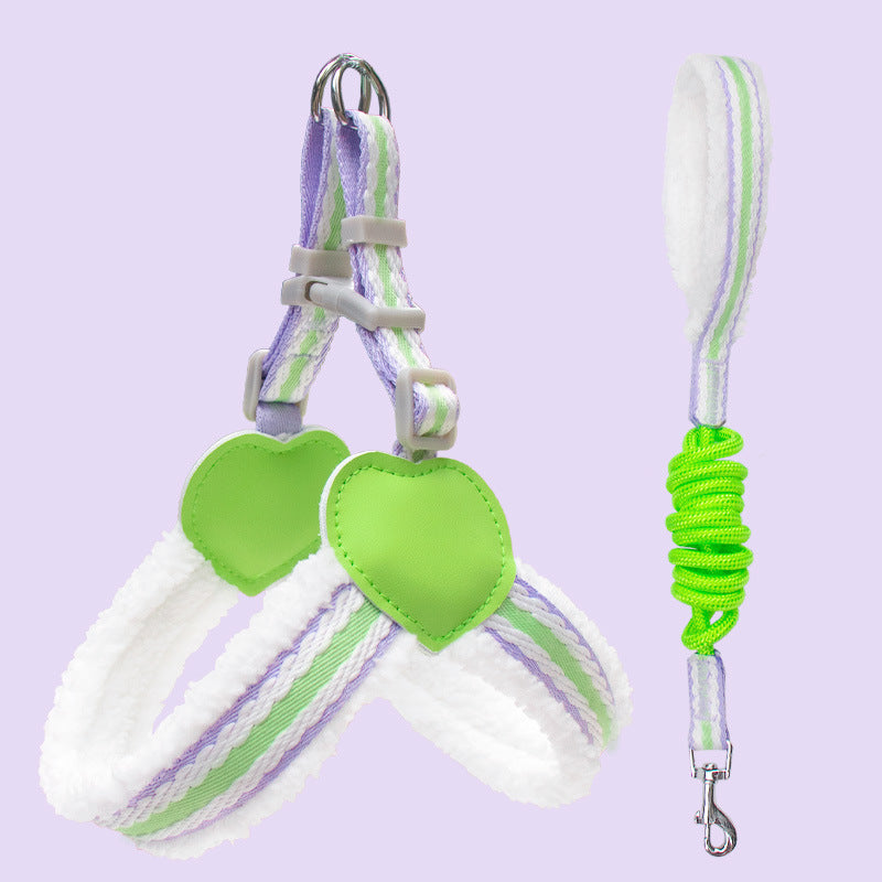 Breathable Summer Pet Harness Vest With Leash For Small Dogs