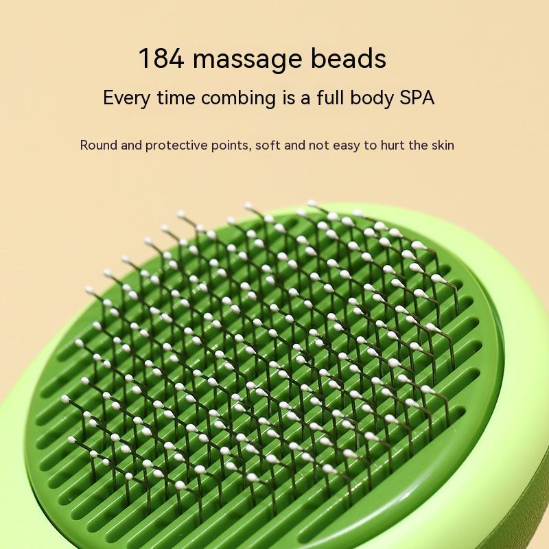 Avocado-Shaped Hair Remover Brush Stainless Steel Grooming Tool