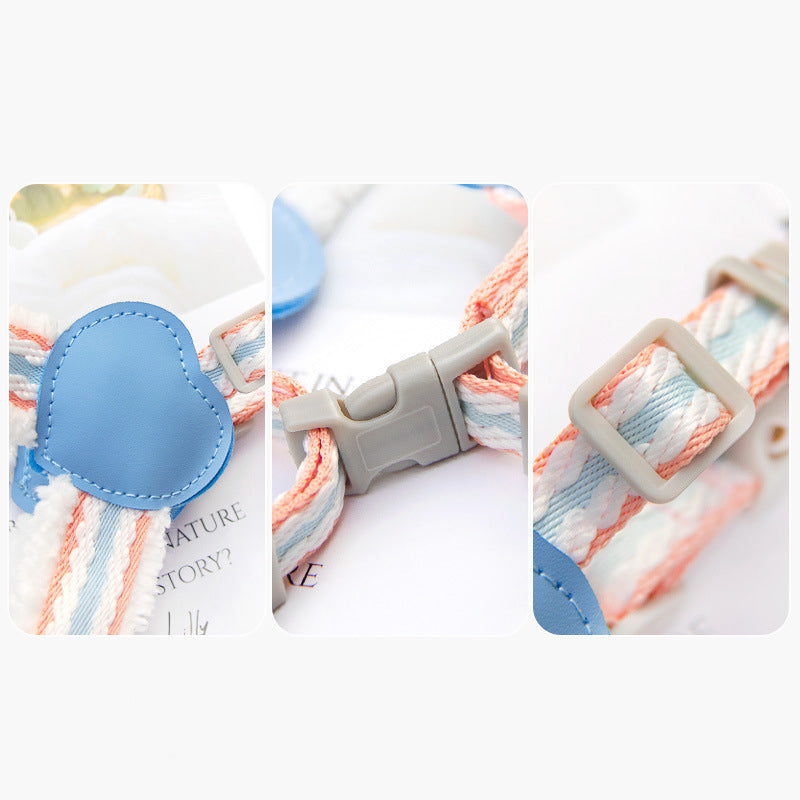 Breathable Summer Pet Harness Vest With Leash For Small Dogs
