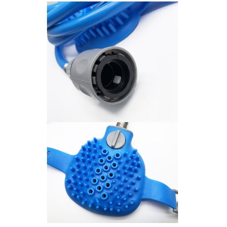 Handheld Silicone Pet Bath Gloves With Massage Shower Nozzle